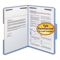 File Folders | Smead 12040 0.75 in. Expansion Top Tab Colored 2-Fastener Folders - Letter Size/Blue Exterior (50/Box) image number 2