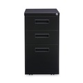 Just Launched | Alera ALEPABBFBL 14.96 in. x 19.29 in. x 27.75 in. 3-Drawers: Box/Box/File Legal/Letter Left or Right File Pedestal - Black image number 1