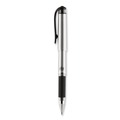 Pens | uni-ball 65800 207 Impact 1 mm Stick Gel Pen - Black Ink/Silver/Black Barrel/Bold (1-Dozen) image number 1