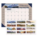 Back to School Sale | House of Doolittle 175 Earthscapes 22 in. x 17 in. 12-Month (Jan-Dec) 2026 Recycled Monthly Desk Pad Calendar - Motivational Photos image number 0