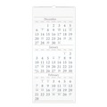 Bulletin Boards | AT-A-GLANCE SW115-28 14-Month: Dec 2025 to Feb 2027 Three-Month Reference 12 in. x 27 in. Wall Calendar - White Sheets image number 0