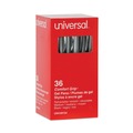 Pens | Universal 39724 0.7 mm. Medium Comfort Grip Retractable Gel Pen - Black Ink, Gray/Black/Silver Barrel (36/Pack) image number 1
