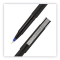 Pens | uni-ball 60153 0.5 mm Stick Roller Ball Pen - Blue Ink/Black/Blue Barrel/Extra-Fine (1-Dozen) image number 3