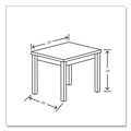 Coffee & Accent Tables | HON H80193.LKI1LKI1 80000 24w x 20d x 20h Laminate Occasional Rectangular End Table - Kingswood Walnut image number 3
