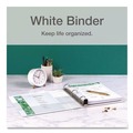 Binders | Cardinal 10340CB 4 in. Capacity 11 x 8.5 Premier Easy Open ClearVue Locking Slant-D Ring Binder - White image number 5