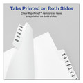 Dividers & Tabs | Avery 11913 11 x 8.5 Avery Style Preprinted Legal Exhibit Side 10-Tab Index Dividers - White (25/Pack) image number 5