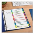 Dividers & Tabs | Avery 11841 1 - 8 Tab 11 in. x 8.5 in. Customizable TOC Ready Index Divider Set - Multicolor (1 Set) image number 5
