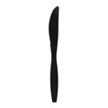 Cutlery | Boardwalk BWKKNIFEHWPPBLA Heavyweight Polypropylene Cutlery Knife - Black (1000/Carton) image number 1