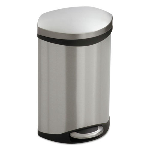 Safety & First Aid | Safco 9901SS 3 Gallon Step-On Medical Receptacle - Stainless Steel image number 0