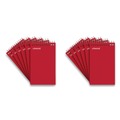 Notebooks & Pads | Universal UNV20435 3 in. x 5 in. Wirebound Narrow Rule Memo Pad with Coil-Lock Wire Binding - Orange Cover (12/Pack) image number 0