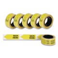 Page Flags | Redi-Tag B91001 Sign Here Arrow Message Page Flag Refills - Yellow (6/Box) image number 1