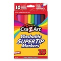 Washable Markers | Cra-Z-Art 1007348 Washable SuperTip Fine/Broad Bullet Markers - Assorted Colors (10/Set) image number 0