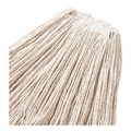 Mops | Rubbermaid Commercial FGF11800WH00 24 oz. 1 in. Band Premium Cut-End Cotton Wet Mop Head - White (12/Carton) image number 4