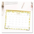 Bulletin Boards | Blue Sky 149063 22 in. x 17 in. 12-Month (Jan to Dec): 2026 Mimosa Monthly Desk Pad Calendar - Lemon Artwork, White/Yellow/Green Sheets image number 3
