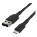 Electronic Adapters & Chargers | Belkin CAA002BT2MBK 6.6 ft. BOOST CHARGE Braided Apple Lightning to USB-A ChargeSync Cable - Black image number 4