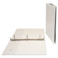 Binders | Universal UNV20744 1-1/2 in. Capacity 11 in. x 8-1/2 in. 3 Slant Ring View Binder - White image number 4
