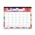 Bulletin Boards | Blue Sky 100157 22 in. x 17 in. 12-Month (Jul 2025-Jun 2026) Mahalo Academic Desk Pad - Black Binding/Clear Corners image number 1