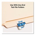 Labels | Smead 67094 1 x 1.25 A-Z Color-Coded End Tab X Filing Labels - White (1-Roll) image number 2