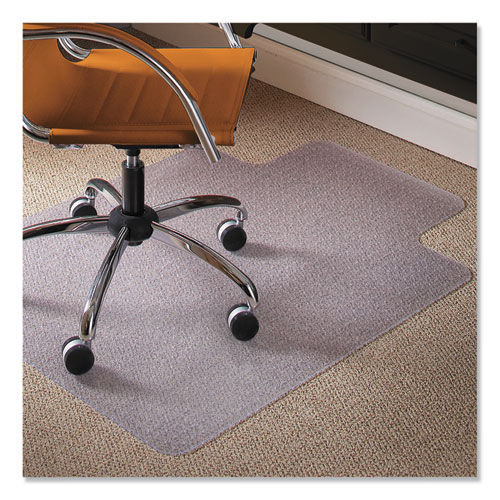 Office Chair Mats | ES Robbins 141042 45 x 53 Natural Origins Chair Mat with Lip for Carpet - Clear image number 0