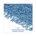  | Boardwalk BWK1124 24 in. x 5 in. Cotton/Synthetic Fiber Looped-End Mop Head - Blue image number 4