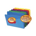 File Folders | Smead 10540 0.75 in. Expansion Assorted 1/3-Cut Tabs Letter Size Poly Colored File Folders With Slash Pocket - Assorted (30/Box) image number 3
