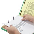 File Folders | Smead 14063 2 in. Expansion Recycled Pressboard 6-Fastener Classification Folders - Letter Size/Green Exterior (10/Box) image number 7