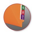 File Folders | Smead 25510 0.75 in. Expansion Shelf-Master Reinforced End Tab Colored Folders - Letter Size/Orange (100/Box) image number 7