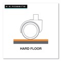 Office Chair Mats | ES Robbins 184612 36 in. x 53 in. with Lip Sit or Stand Mat for Carpet or Hard Floors - Clear/Black image number 6