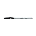 Pens | Universal UNV27420 Fine 0.7 mm Stick Ballpoint Pen - Black Ink, Gray/Black Barrel (1 Dozen) image number 6