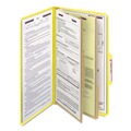 File Folders | Smead 19034 Pressboard Six-Section Top Tab Classification Folders - Legal, Yellow (10/Box) image number 1