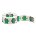 File Folders | Smead 67374 1 x 1.25 Numerical End Tab File Folder 4 Labels - White (1-Roll) image number 0