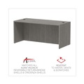 Office Desks & Workstations | Alera ALEVA216630GY 65 in. x 29.5 in. x 29.63 in. Valencia Series Straight Front Desk Shell - Gray image number 7