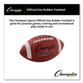 Breakroom Supplies | Champion Sports RFB2 Intermediate Size Rubber Sports Ball For Football - Brown image number 2
