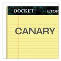 Notebooks & Pads | TOPS 63350 Docket 5 in. x 8 in. Ruled Perforated Pads - Narrow, Canary-Yellow (50 Sheets/Pad, 12 Pads/Pack) image number 5