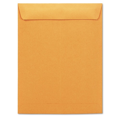 Envelopes & Mailers | Universal UNV44105 #13-1/2 10 in. x 13 in. Square Flap Gummed Closure Catalog Envelope - Brown Kraft (250/Box) image number 0