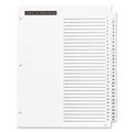 Dividers & Tabs | Office Essentials 11680 Table 'n Tabs 11 in. x 8.5 in. 31-Tab 1 to 31 Dividers - White/White Tabs (1-Set) image number 1