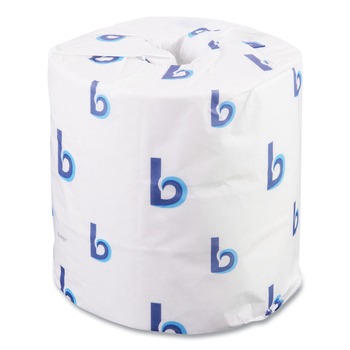 Boardwalk 6155B 4.5 in. x 4.5 in. 2-Ply Septic Safe Toilet Tissue - White (96/Carton)