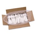 Cutlery | Boardwalk BWKSPOONPPMW 5.31 in. Mediumweight Polypropylene Plastic Spoon Cutlery - White (1000/Carton) image number 2