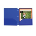 File Folders | C-Line 32935 11 x 8.5 3-Hole Punch Two-Pocket Heavyweight Poly Portfolio Folder - Blue (25/Box) image number 0