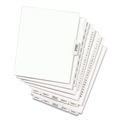 Dividers & Tabs | Avery 11915 11 x 8.5 Avery Style Preprinted Legal Exhibit Side 10-Tab Index Dividers - White (25/Pack) image number 5