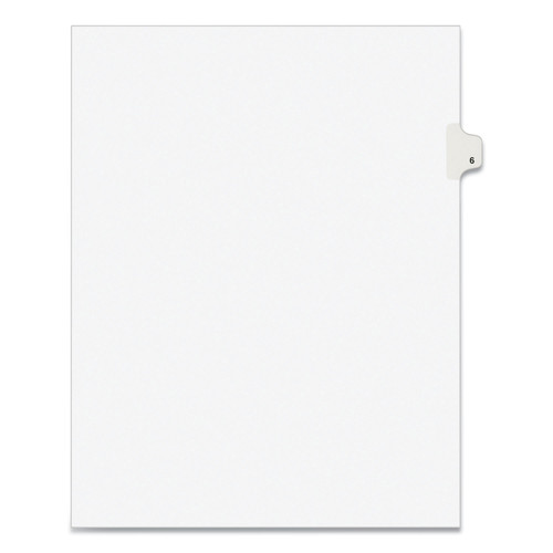 Dividers & Tabs | Avery 11916 11 x 8.5 Avery Style Preprinted Legal Exhibit Side 10-Tab Index Dividers - White (25/Pack) image number 0
