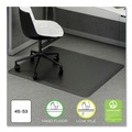 Office Chair Mats | Deflecto CM24242BLKSS Ergonomic 53 in. x 45 in. Sit Stand Mat - Black image number 7