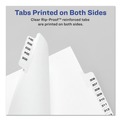 Back to School Sale | Avery 01402 11 in. x 8.5 in. 26-Tab B Avery Style Preprinted Legal Exhibit Side Tab Index Dividers - White (25/Pack) image number 4