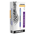 Pens | Zebra 44120 Jimnie Medium 0.7 millimeter Stick Gel Pen - Blue Ink/Clear/Blue Barrel (1-Dozen) image number 0