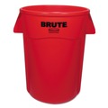 Trash Cans | Rubbermaid Commercial FG264360RED BRUTE 44 Gallon Vented Plastic Round Container - Red image number 1