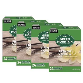 Green Mountain Coffee 5000330112 Coffee K-Cup Pods - French Vanilla (96/Carton)