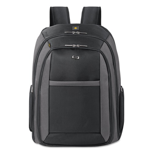 Office & Office Supplies | SOLO CLA703-4 Pro CheckFast 13.75 in. x 6.5 in. x 17.75 in. Ballistic Polyester Backpack Fits Devices Up to 16 in. - Black image number 0