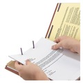 File Folders | Smead 13775 2/5-Cut Tab Pressboard Classification Folders with 4 SafeSHIELD Fasteners - Letter Size/Red (10/Box) image number 4