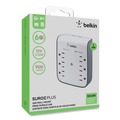 Electronic Adapters & Chargers | Belkin BSV602TT 900 J 6 AC Outlets 2 USB Ports SurgePlus USB Wall Mount Charger - White/Black image number 0