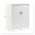 Office Filing Cabinets & Shelves | Alera CM4218PY 36 in. x 18 in. x 42 in. Assembled Storage Cabinet with Adjustable Shelves - Putty image number 3